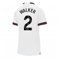 Camisa de time de futebol Manchester City Kyle Walker #2 Replicas 2º Equipamento Feminina 2023-24 Manga Curta